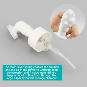 100ml 150ml 200ml With Brush Head Facial Cleansing Mousse <strong>Foam</strong> Bottle, With Brush <strong>Foam</strong> <strong>Pump</strong> Bottle, With Silicone Brush Head - Product Image 4