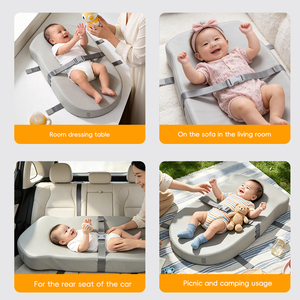 Cambiador de Bebé Hipoalergénico de Cuero PU Impermeable con Soporte para la Espalda, Antiderrames y Fácil de Limpiar, Almohadilla para Estación de Pañales para Recién Nacidos - Product Image 6
