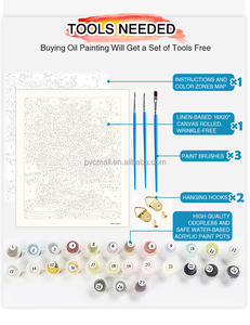 Peinture à l'huile acrylique de haute qualité, fournisseur d'art, peinture par numéros, <span class=keywords><strong>anime</strong></span>, peinture à l'huile numérique personnalisée, peinture par numéros en provenance de Chine - Product Image 2