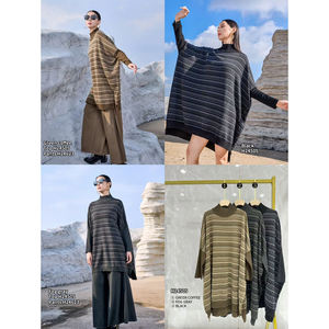 <span class=keywords><strong>Robe</strong></span> en tricot de luxe pour femmes, élégante, motif jacquard, manches longues, <span class=keywords><strong>robe</strong></span> chaude en mélange de <span class=keywords><strong>laine</strong></span>, <span class=keywords><strong>robe</strong></span> pull mi-<span class=keywords><strong>longue</strong></span> pour l'automne et l'hiver - Product Image 6