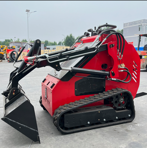High Flow Design 23hp Rubber Track Crawler Wielen <span class=keywords><strong>Mini</strong></span> Skid Stuurlader Diesel Benzine Voorlader Met Emmer Grijper - Product Image 2