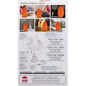 Lámpara de sal de iluminación decorativa Premium Himalayan Glow con interruptor de atenuación 5-7 Lbs - Product Image 4