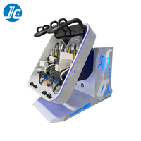 Simulador de Realidad Virtual 9D Juchuang, Nuevo, Cabina de Vuelo Inteligente, Atracción de Montaña Rusa de Fantasía 360, Fabricado en Aluminio Resistente para Interiores