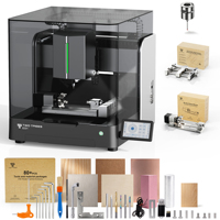 Routeur CNC 4 axes ATC ED1 avec broche 600W, précision 0,01 mm, couvercle intégré, faible bruit, écologique, machine de gravure sur métal