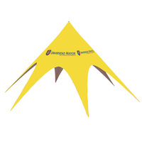 Tienda de campaña al aire libre estrella araña venta al por mayor logotipo personalizado Impresión digital protección UV impermeable 600D Oxford sombra de playa