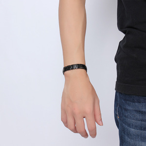 Pulsera de Bioenergía de Acero Inoxidable OEM, Pulsera de Moda con Energía Cuántica y Germanio <span class=keywords><strong>para</strong></span> Equilibrio y Salud - Product Image 4
