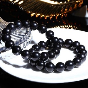 Bracciale Elastico in Shungite Naturale Russa di Alta Qualità, Pietra Energetica Conduttiva con Fullerene, Ornamento da Polso Casual per Coppie - Product Image 2