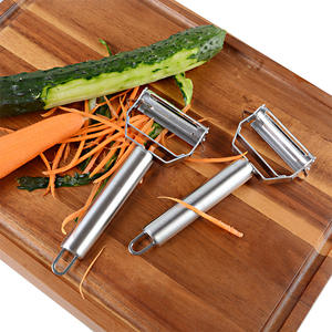 Éplucheur double tête en acier inoxydable, lame tranchante, éplucheur en Y pour légumes, gadget <span class=keywords><strong>de</strong></span> <span class=keywords><strong>cuisine</strong></span>, éplucheur <span class=keywords><strong>de</strong></span> pommes avec poignée ergonomique - Product Image 5