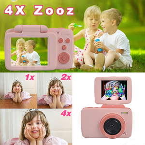 2024 1080P HD Trẻ Em Của Máy Ảnh Retro Lật Màn Hình Phim Hoạt Hình Ảnh Tự Sướng Hình Ảnh Video Máy Ảnh Kid Đồ Chơi Cho Cô Gái Món Quà Sinh Nhật Cho Trẻ Em - Product Image 4