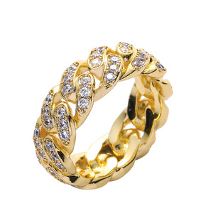 אירופאי אמריקאי 8 מ "מ Zircon שרשרת הקובייה טרנדית שרשראות היפ הופ טרנדי לגברים ולנשים למעורבות - Product Image 1