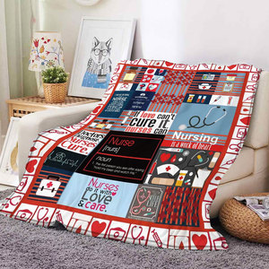 ผ้าห่มของขวัญสำหรับพยาบาล ของขวัญสำเร็จการศึกษาสำหรับผู้หญิง ผ้าห่มนุ่ม อุ่นสบาย ทำจากผ้าฟลีซและผ้าแฟลนเนล - Product Image 3