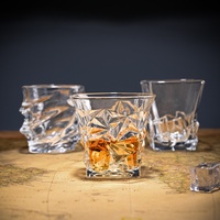 Verre à whisky de luxe haut de gamme pour bar à domicile, verre à liqueur gravé sans poignée ni couvercle, pour boire directement, design moderne