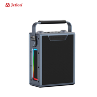 Enceinte portable étanche 180W avec basses profondes, LED RGB, microphone sans fil, ports USB et Aux - Boombox de fête extérieure