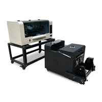 Pas cher Prix 33cm A3 Double Tête I3200 Xp600 T-shirt DTF Imprimante Machine D'impression Avec Poudre Secouant Machine et Séchoir Four