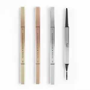 Wholesale Private Label Vegan 2 In 1 Waterproof Eyebrow Pencil High Quality Eyebrow Pen