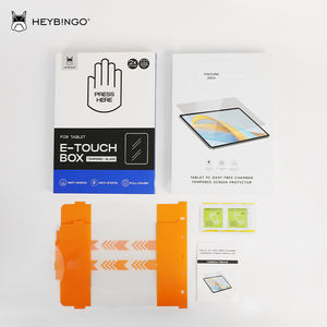 HEYBINGO E-touch Box <span class=keywords><strong>Verre</strong></span> <span class=keywords><strong>trempé</strong></span> facile à installer pour IPad/Ipad Air/Pro 12.4-13 pouces antistatique et bulle sans outils - Product Image 5