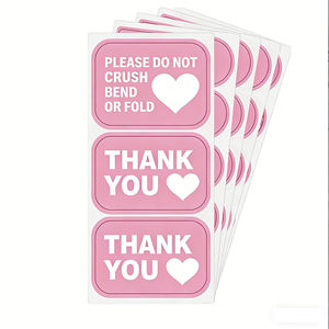 Etiqueta Adhesiva Rosa Frágil de 2''*3'' para Envíos, No Pisar, No Doblar, para Sobres, Cajas y Palés - Product Image 5