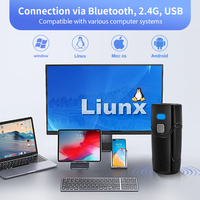 Lector de Códigos de Barras 2D Portátil Mini Serie JR CT3608, Escáner de Códigos QR Inalámbrico Bluetooth de Bolsillo para Logística e Inventario