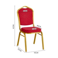 Chaise d'église empilable en métal avec étagère pour banquets de mariage fêtes d'hôtel en plein air adhésifs et scellants Genre