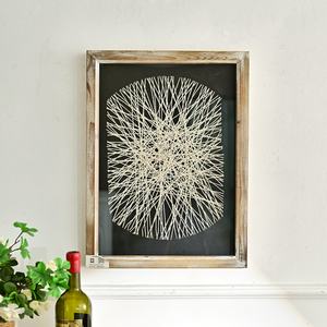 Panel Decorativo Rústico Rectangular de Madera para Colgar en la Pared, Lavable, Estilo Rústico para Decoración del Hogar - Product Image 1