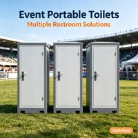 Cabine extérieure préfabriquée en panneaux sandwich à montage rapide en 10 minutes avec salle de douche, couleur personnalisée, toilettes mobiles urbaines pour lieux publics