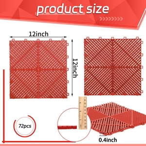Factory Wholesale Car Wash PP Plastic <b>Floor</b> <b>Interlocking</b> Plastic <b>Floor</b> <b>Tiles</b> for Car Detailing Garage - Product Image 4