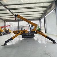 Grue araignée sur chenilles certifiée CE de 5 tonnes, personnalisation usine pour le levage de murs rideaux et la manutention de marchandises en entrepôt