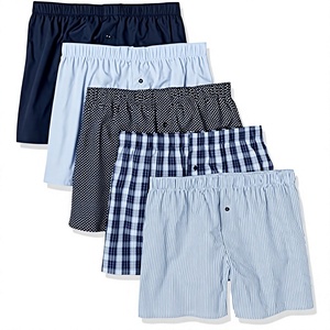 High Quality <b>Men's</b> Boxer <b>Shorts</b> Elastic Waist Button Fly Cotton Casual <b>Lounge</b> <b>Shorts</b> Private Label OEM Supplier - Product Image 4