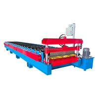 Máquina Perfiladora de Techos de Acero Ibrahim con Control PLC Delta, Ancho de Alimentación de 1200 mm, Motor y Bomba para Uso en Construcción