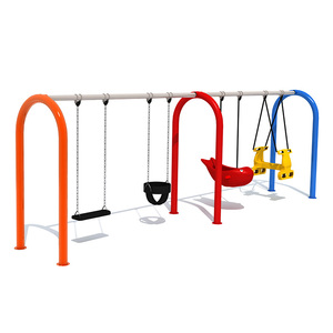 Asiento de bebé de metal al aire libre solitarios niños columpio conjunto de muebles de parque de jardín - Product Image 1