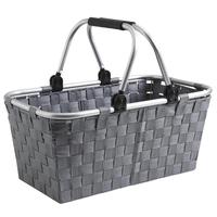 Panier de rangement portable en nylon, étanche et écologique, pour pique-nique, courses au supermarché, jouets, articles divers, vêtements sales et collations