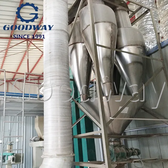 300-2000 kg/giờ luồng không khí flash máy sấy khô hệ thống máy cho sắn Bột chế biến