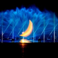 3D-Hologramm-Bild Wasser-Tanzende Musik Laser-Wasser-Filmleinwand