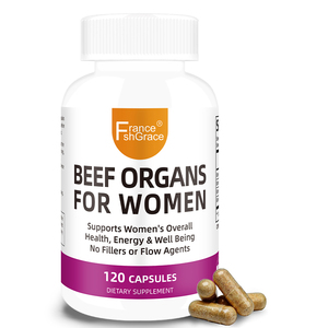 Fabricante de Suplementos de Órganos de Res Personalizados, Apoya la Energía y la Vitalidad General de las Mujeres, 120 Cápsulas de Órganos de Res - Product Image 1