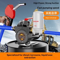 Kit Pompa Oli Elektrik All-in-one 12V/24V/220V Model DL-40 Diesel Otomatis Start-Stop Dispenser Bahan Bakar dengan Meteran