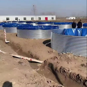 ซัพพลายเออร์จีนขายส่งระบบเพาะเลี้ยงสัตว์น้ำแบบความหนาแน่นสูงสำหรับปลานิลและกุ้ง ระบบ RAS บ่อเพาะเลี้ยงสัตว์น้ำเหล็กชุบสังกะสี - Product Image 1