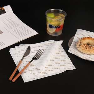 Custom Printed Food-Grade Biodegradable Greaseproof PE-Coated <b>Wrapping</b> <b>Paper</b> for Sandwich Cookie Bakery Product Packaging - Product Image 6