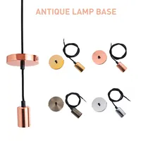 Douille de support de lampe en aluminium, vintage, accessoires E26 E27, Base céramique vis ampoule, Base de lampe Antique