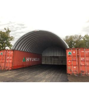 Refugio Metálico para Contenedores Marítimos, Domo para Contenedor de Envío de 40' con Puerta, Cobertizos y Almacenamiento - Product Image 3