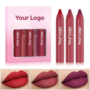 <span class=keywords><strong>Rossetto</strong></span> a Matita Opaco Vellutato Senza Logo, Impermeabile e a Lunga Durata, <span class=keywords><strong>Rossetto</strong></span> <span class=keywords><strong>Rosso</strong></span>, Set Regalo di Trucco, Texture Cremosa - Product Image 2