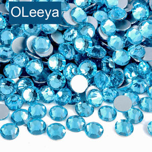 โอเลย่า ขายส่ง คริสตัลแก้ว SS50 ขนาด 10 มม. แบบหลังแบน ไม่ใช้ความร้อน สำหรับตกแต่งงาน DIY - Product Image 1