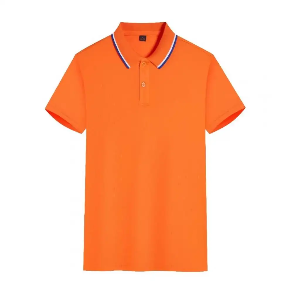 Neues Design gestreifte Herren solide Farbe Kurzarm-T-Shirts kundenspezifische Polo-T-Shirts