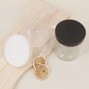 Lattine in PET <span class=keywords><strong>Trasparente</strong></span> per Alimenti Personalizzate All'Ingrosso, Barattoli Vuoti <span class=keywords><strong>con</strong></span> Bocca Larga e Coperchi per Imballaggio Alimentare - Product Image 6