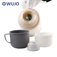 Thermos à café en verre doublé, bon marché, en gros, Yémen, Nigéria, thermos à thé, eau, vide, voyage, flacon en plastique