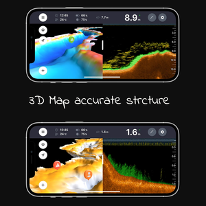 Nouveau Sondeur Portable Chirp+3.0 à Triple Faisceau avec Carte 3D, GPS, Bateau Amorceur Intelligent, Étanche IP67 et Batterie <span class=keywords><strong>de</strong></span> 15 Heures - Product Image 2