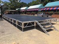 Portable extérieur 4ftx8ft aluminium verre treillis Table 1.22*2.44m carré TUV certifié Triangle événements voiture spectacles en alliage d'aluminium