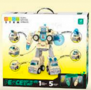 Giocattolo Robot Puzzle Peace Art 1-5 Metamorfosi DIY Telecomandato per Bambini dai 5 ai 7 Anni Unisex Modello in Plastica - Product Image 3