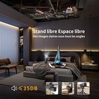 Proyector Inteligente Mini 4K LED Full HD 1080P con WiFi, Enfoque Automático V1 Pro, Android 14, para Cine en Casa, Fabricado en China