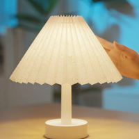 Lampe de bureau LED électrique sans fil Design moderne nordique éclairage de chevet rechargeable pour chambre à coucher mode décor à la maison ABS nouveauté