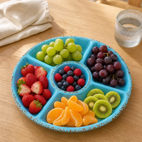 Nouveauté, plateau de service pour fruits en mélamine, design moderne, écologique, sans BPA, passe au lave-vaisselle, plateau à dessert pour noix